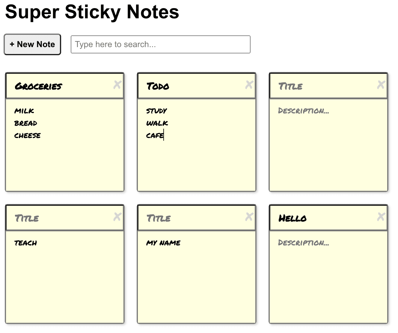Super Sticky Notes
